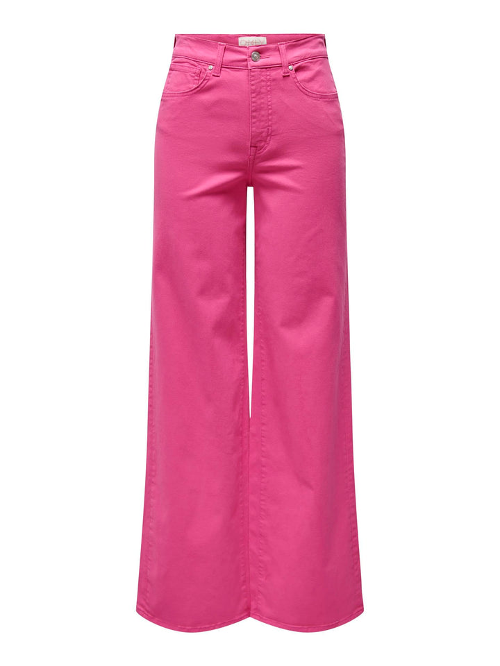 ONLY Women's ONLMADISON HW Wide COL Long PNT Hose XS / 32L Raspberry Rose, XS / 32L Raspberry Rose