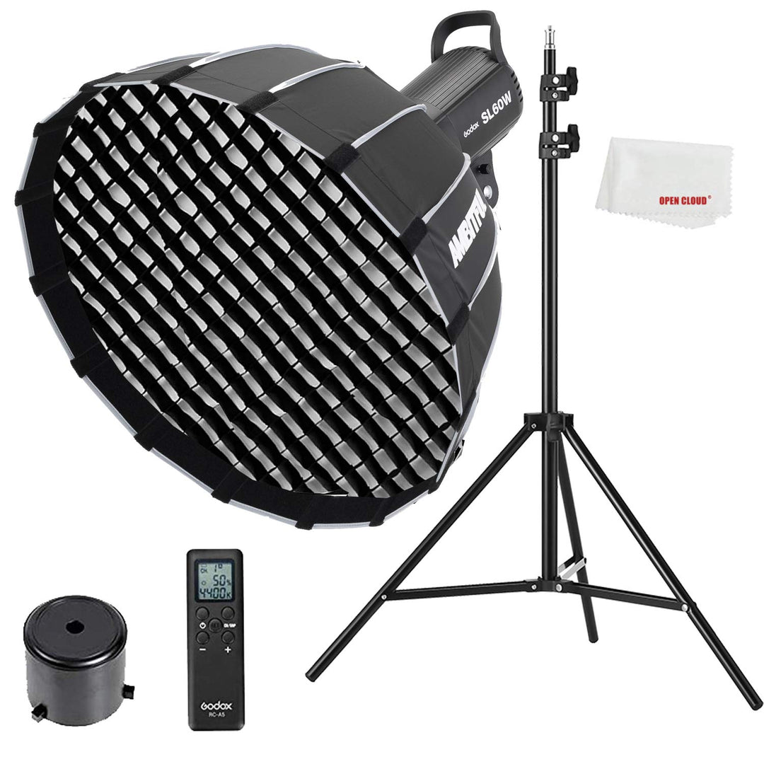 Godox SL-60W CRI 95+ LED Video Light SL60W Continuous Light with Bowens Mount with Remote Control +