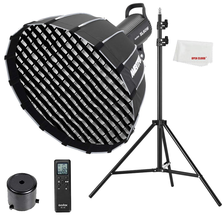 Godox SL-60W CRI 95+ LED Video Light SL60W Continuous Light with Bowens Mount with Remote Control +