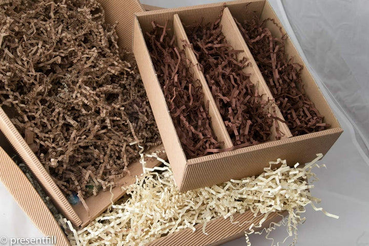 5 KG PresentFill® Füllmaterial Chamois - umweltfreundliches Polstermaterial aus 100% Recycling Papie