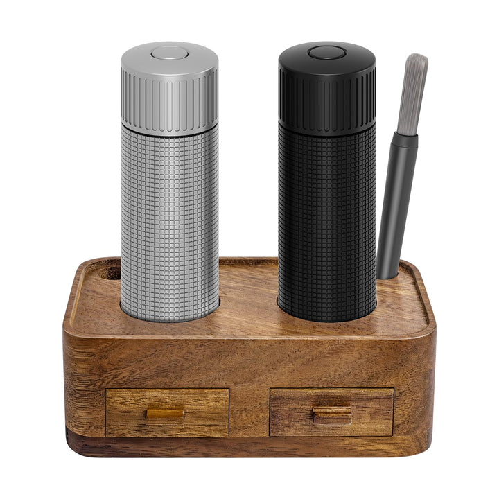 Luvan Professionelles Salz und Pfeffermühle Set, Nachfüllbare Manuelle Metall Salz und Pfeffermühle