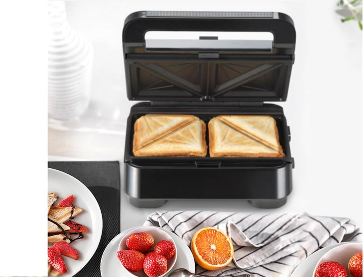 Braun SnackMaker 5 SM5000 Sandwichmaker mit abnehmbaren Sandwichplatten, Aluminiumguss, spülmaschine