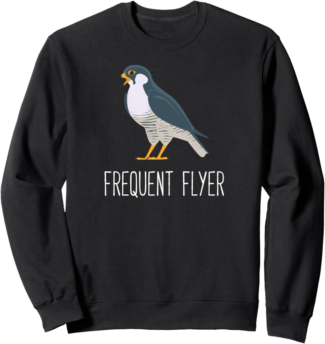 Birder Birding Wanderfalke Vielflieger Sweatshirt