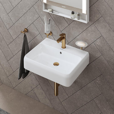 Duravit Wave Waschtischarmatur, Grösse S (Auslauf Höhe 77 mm), Wasserhahn Bad mit Zugstangen-Ablaufg