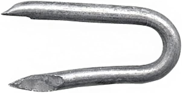 siwitec Stahlkrampen verzinkt 3,1 x 31 mm, 5 kg, Krampen mit schräg geschnittenen Spitzen, U-Nägel,