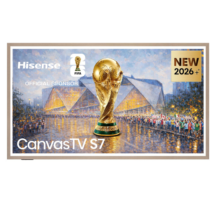 Hisense 55S7DS Canvas TV, 55 Zoll, 4K QLED, Kunst-Galerie, Hi-Matte Display, UltraSlim Wandhalterung