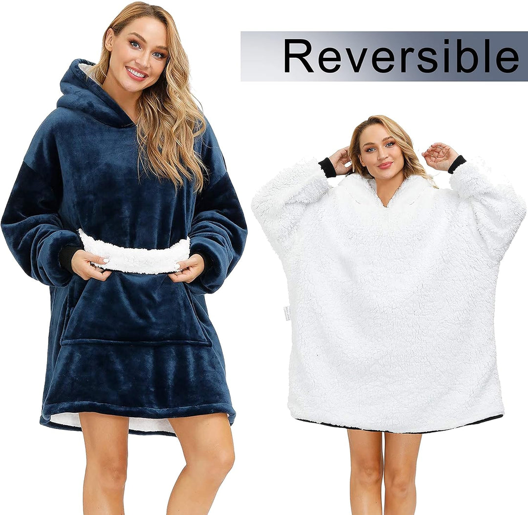 Yutdeng Sweatshirt Hoodie Oversize Damen Kapuzenpullover Decke Hoodie Super Weich Pulloverdecke Herr
