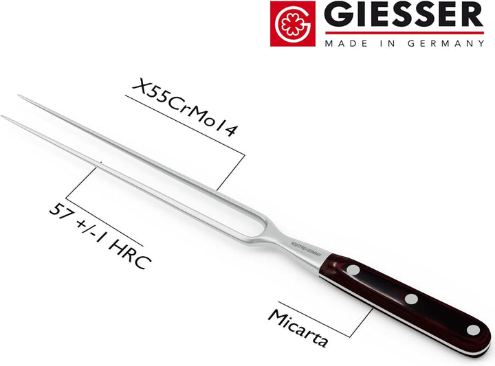 GIESSER seit 1776 - Made in Germany - Tranchiergabel 21 cm Rocking Chefs, PremiumCut Fork No 1, Flei
