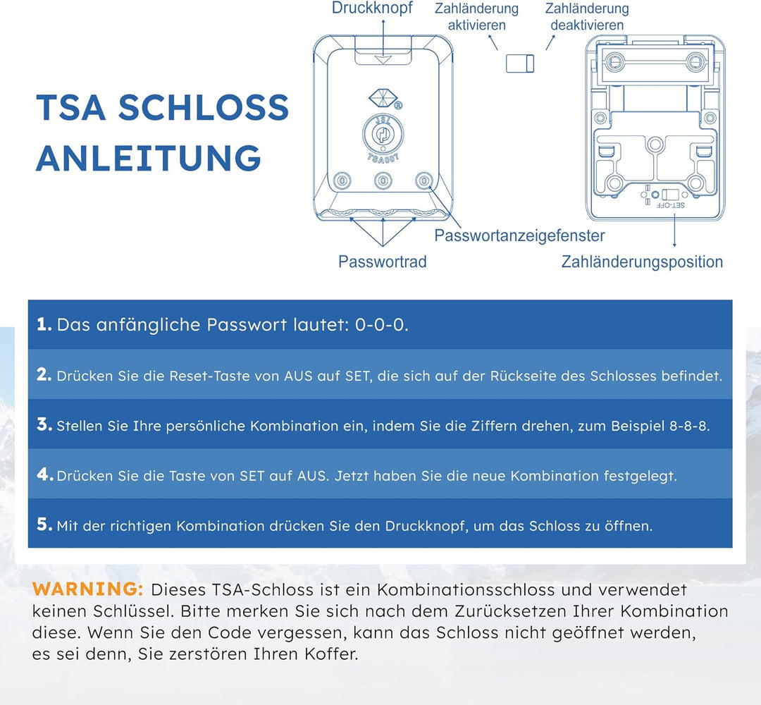 ALPHA CAMP Koffer Grösse XL Reisekoffer Leicht Hartschalenkoffer Polycarbonat 98L Luggage Suitcase m