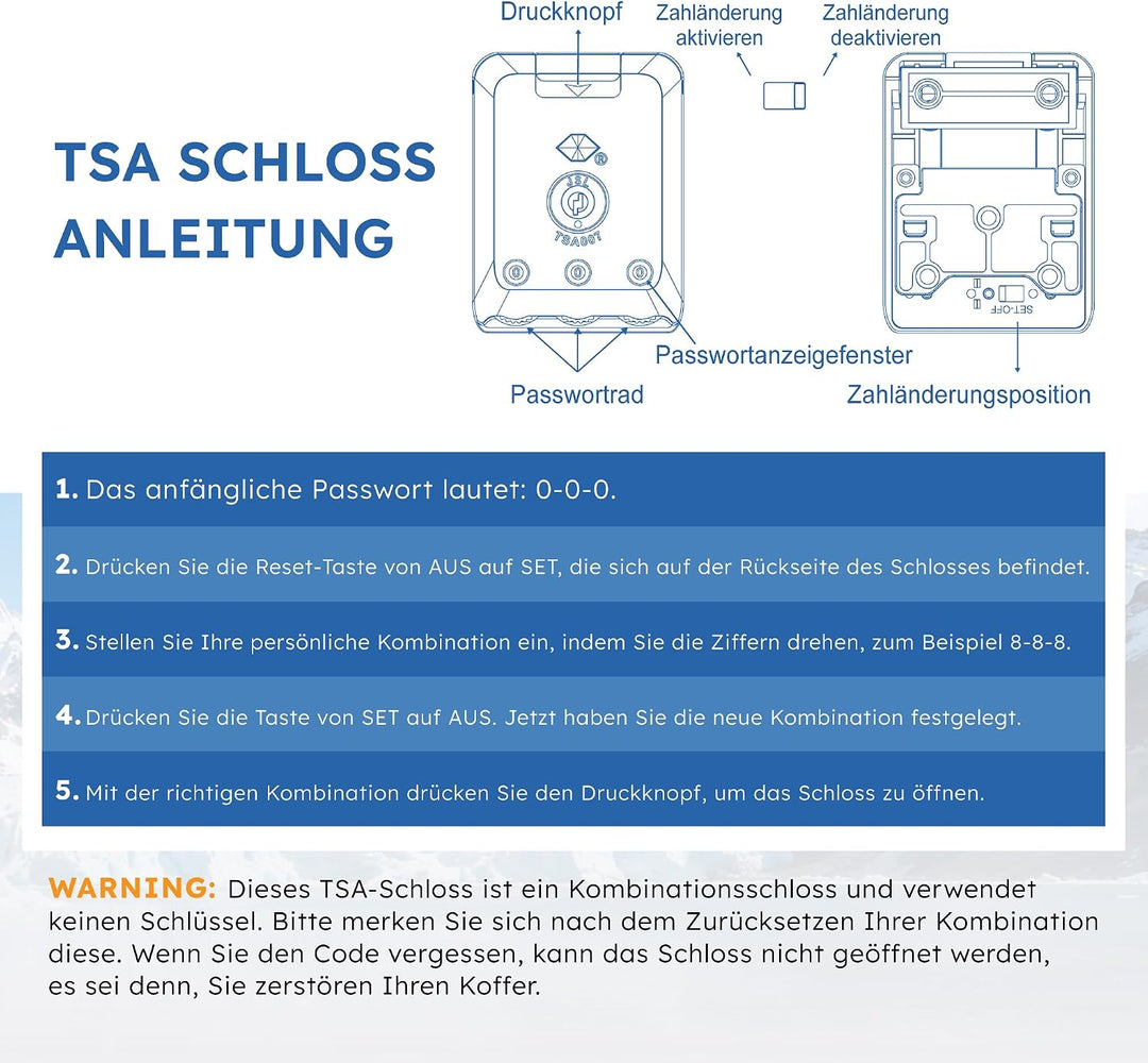 ALPHA CAMP Kofferset 2 Teilig Grösse M L Reisekoffer Leicht Hartschalenkoffer Polycarbonat Luggage S
