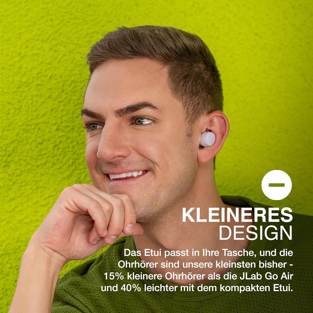 JLab Go Air Pop+ In Ear Kopfhörer kabellos Bluetooth, True Wireless Kopfhörer, 35+ Std. Headphones,