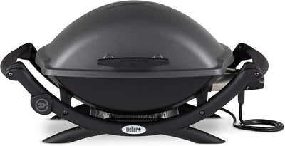 Weber Q2400 Elektrogrill, 55 x 39 cm, Dunkelgrau, Single