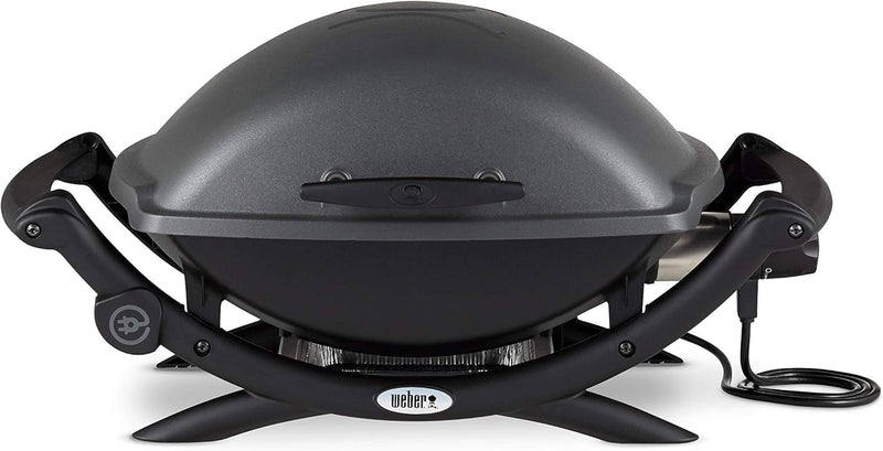 Weber Q2400 Elektrogrill, 55 x 39 cm, Dunkelgrau, Single