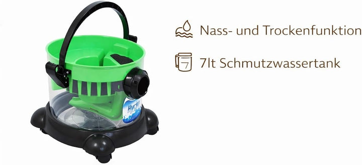 arnica Hydra Nass-Trockensauger - 2400W – Staubsauger mit Wasserfiltersystem - HEPA13 Filter - Hypoa