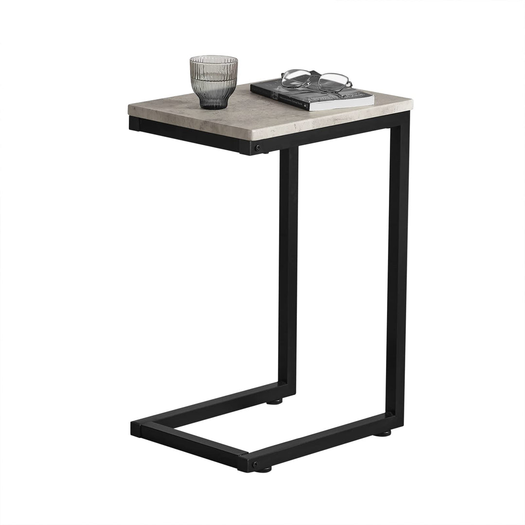 SoBuy FBT44-HG Betttisch Beistelltisch Kaffeetisch Sofatisch Laptoptisch Pflegetisch Hellgrau BHT ca