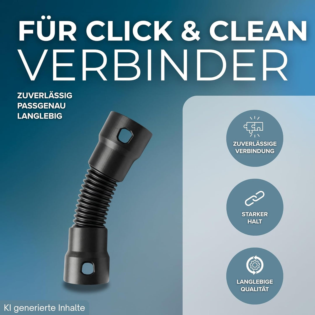 passend für Bosch Click&Clean Verbinder Schlauch Muffe Staubsaugerschlauch Adapter für Staubsauger