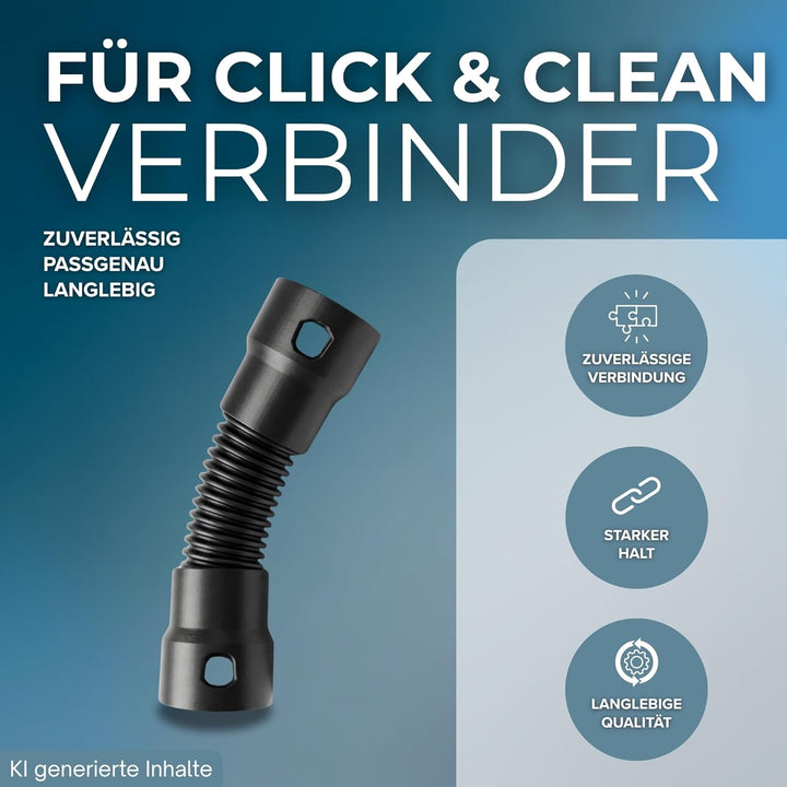 passend für Bosch Click&Clean Verbinder Schlauch Muffe Staubsaugerschlauch Adapter für Staubsauger