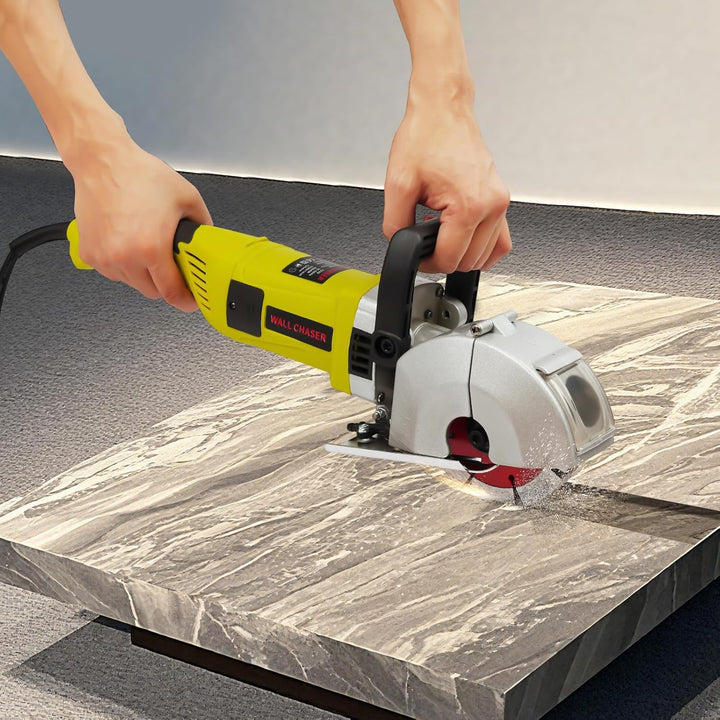 4000W Elektrische Schlitzfräse, 6500Rpm Mauernutfräse Schlitzmaschine Nutungswinkel Elektrische mit