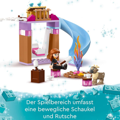 LEGO Disney Frozen Elsas Eispalast, Eiskönigin-Schloss-Spielzeug mit Prinzessin ELSA und Anna Puppen