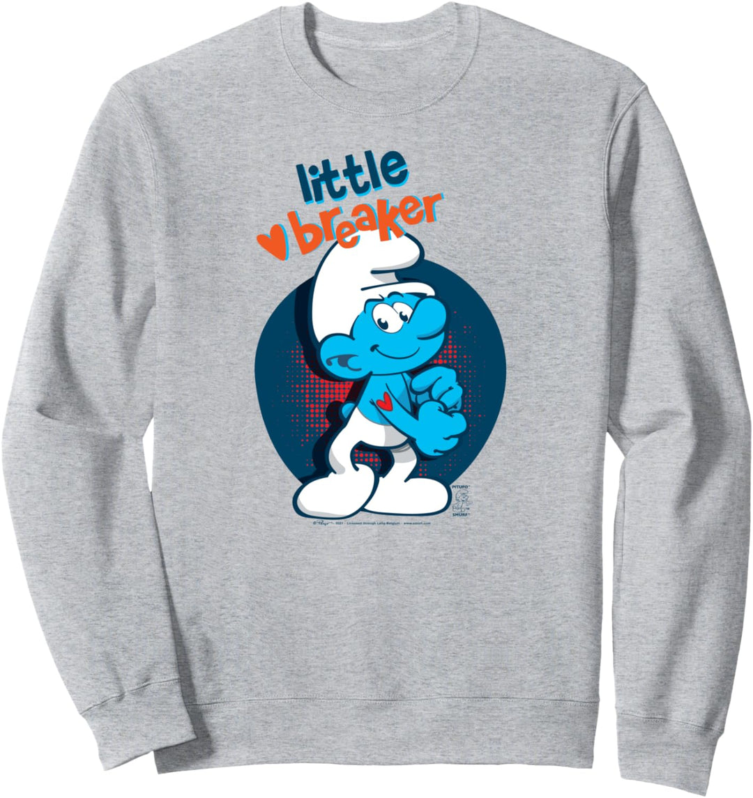The Smurfs Schlumpfe Hefty Smurf Little Heart Breaker Sweatshirt