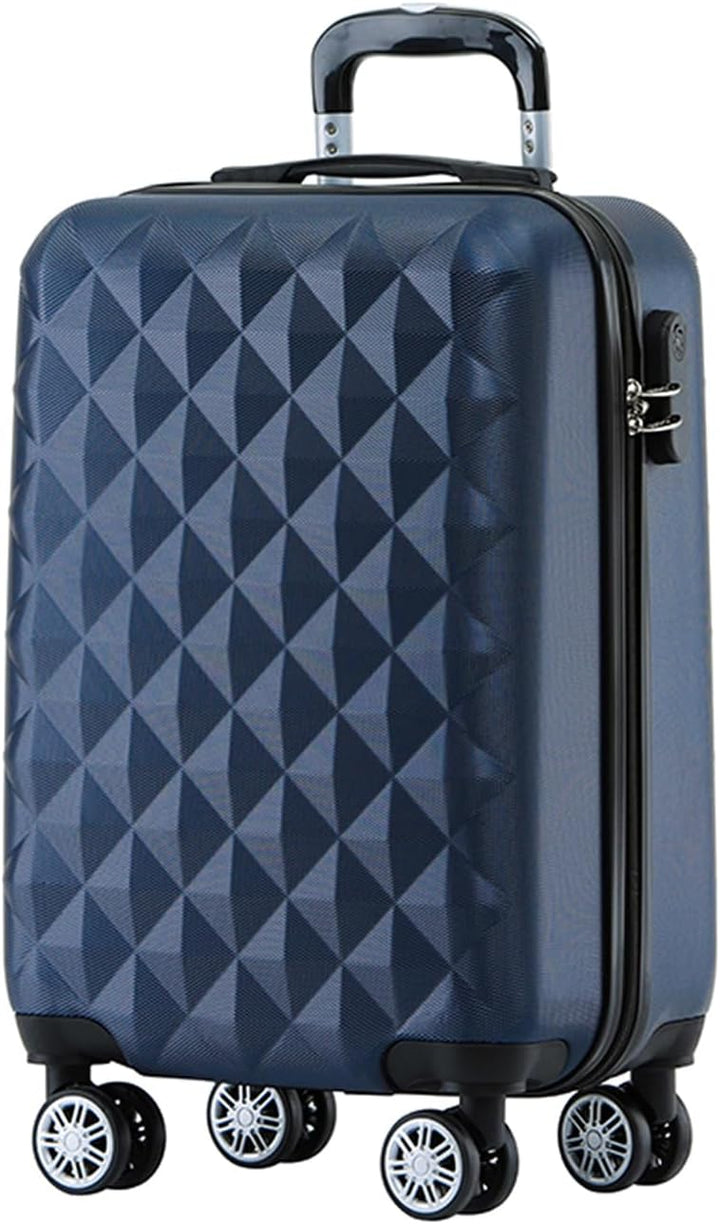 BEIBYE Zwillingsrollen 2066 Hartschale Trolley Koffer Reisekoffer Handgepäck Boardcase M (Dunkelblau