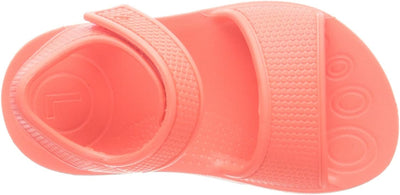 Fitflop Jungen Unisex Kinder Iqushion Kids Ergonomic Back Strap Sandale, Neon Orange, 26 EU