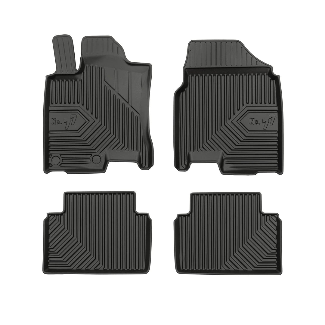 FROGUM No.77 Gummimatten Ganzjahresset von Auto Fussmatten Autofussmatten für Nissan Qashqai I Tekna