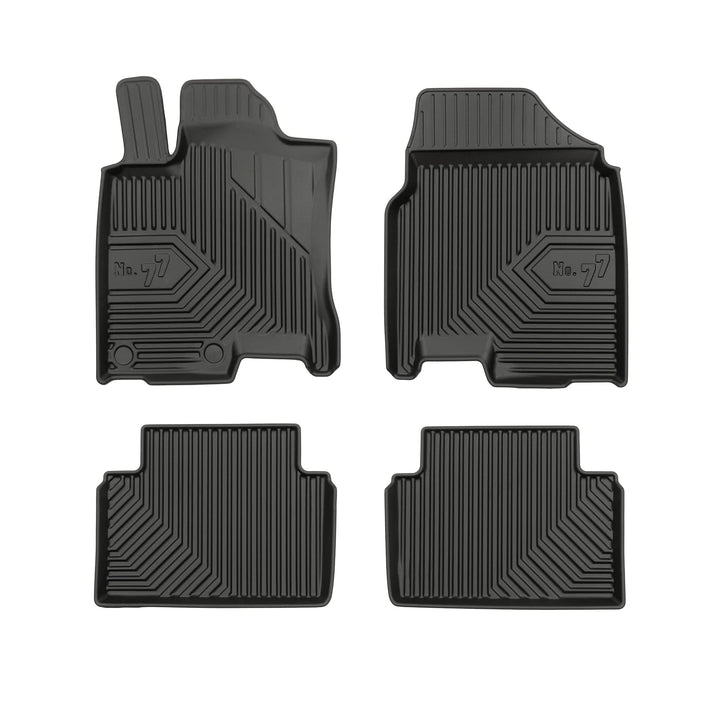 FROGUM No.77 Gummimatten Ganzjahresset von Auto Fussmatten Autofussmatten für Nissan Qashqai I Tekna