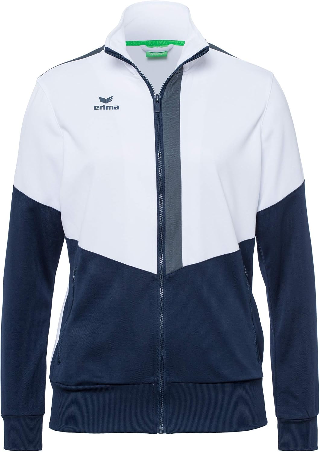 Erima Damen Trainingsjacke Squad Worker 34 Slate Grey/Monument Grey/New Orange, 34 Slate Grey/Monume