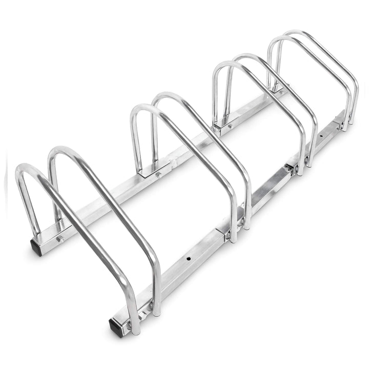 2 x Fahrradständer, Für 4 Fahrräder, Boden- und Wandmontage, Mehrfachständer, HBT: ca. 26 x 100 x 32