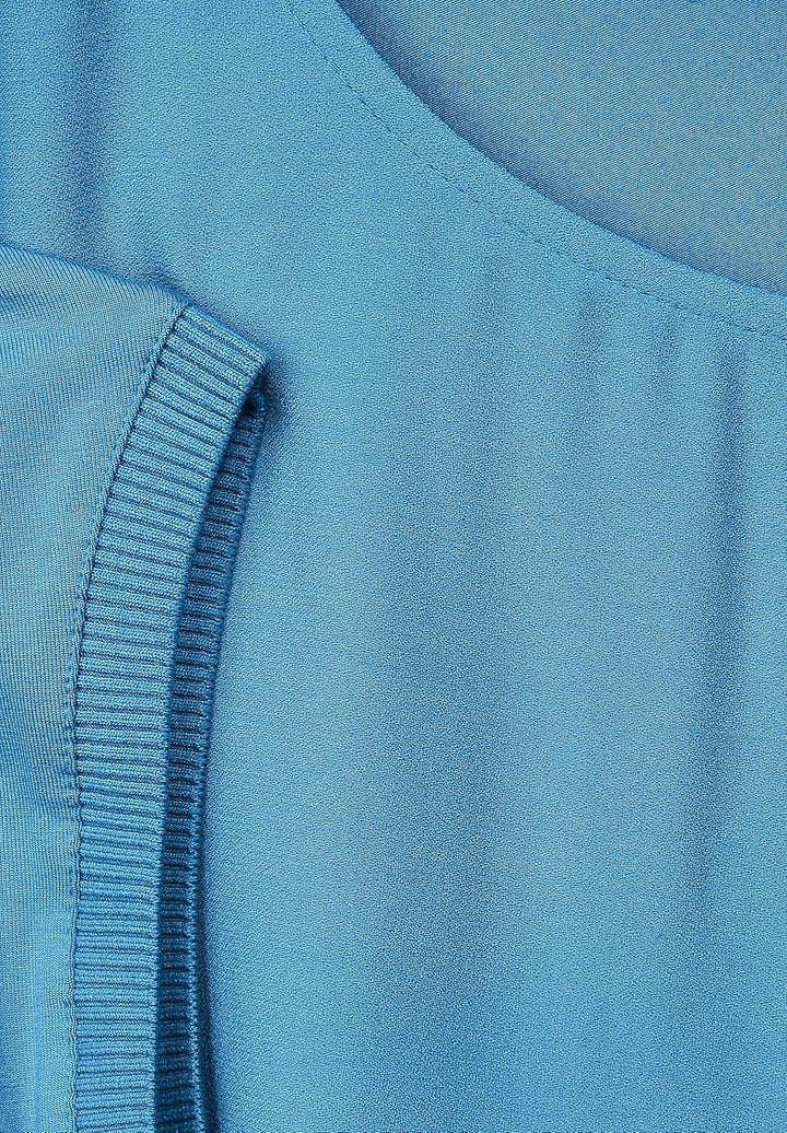 STREET ONE Damen A319392 Kurzarmshirt 36 Splash Blue, 36 Splash Blue
