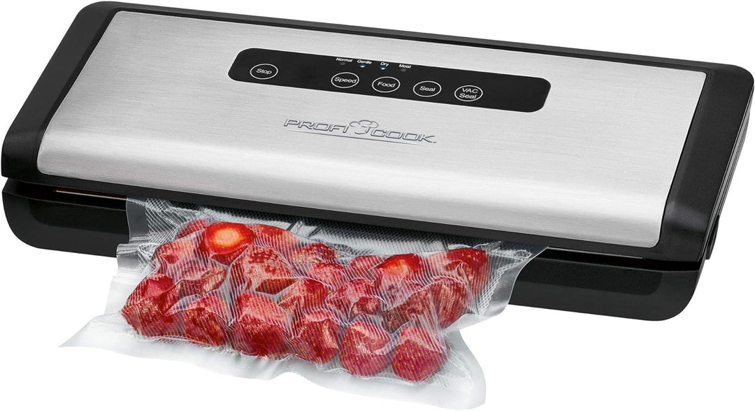 Profi Cook PC-VK 1146 vollautomatisches Edelstahl-Vakuumiergerät inkl. elektronischem Sensor Touch-B