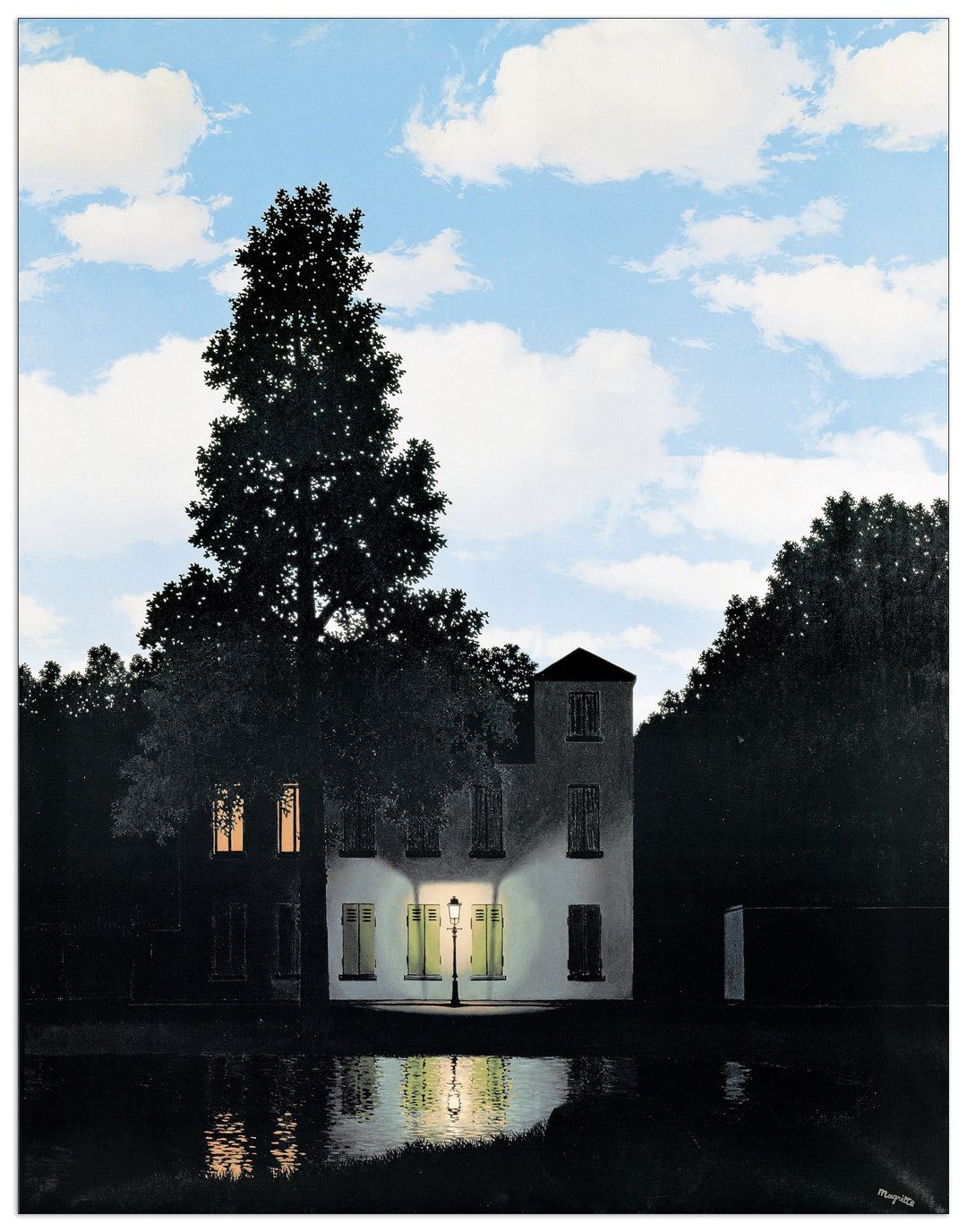 Artopweb TW18417 Magritte - L'Empire des Lumières Dekorative Paneele, Multifarbiert, 64x83 Cm 64x83