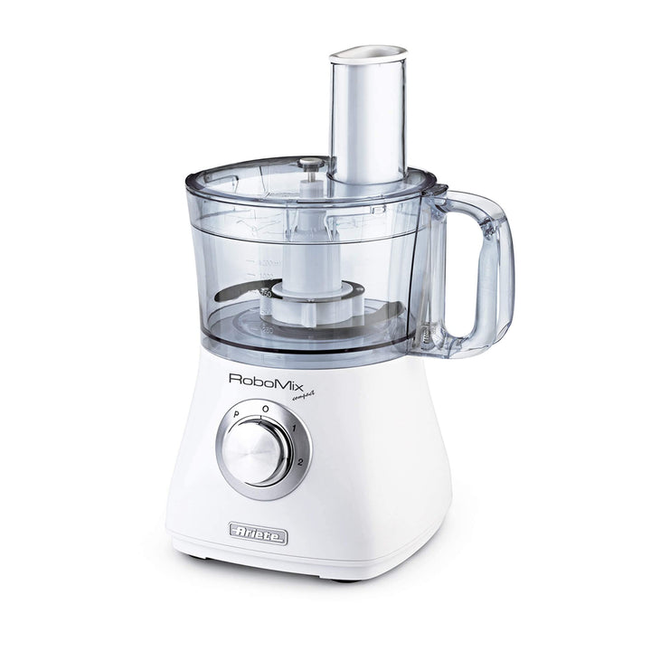 Ariete 1769 Robomix Compact, Küchenroboter, 500 W, 2 Geschwindigkeiten + Pulse, 2 L, Weiss, Robomix