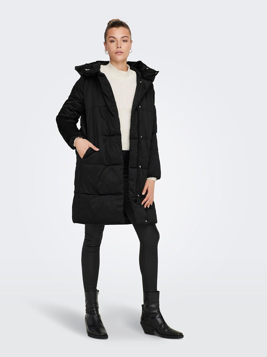 Jacqueline de Yong Female Steppmantel JDYMUSTANG Steppmantel XS Schwarz, XS Schwarz