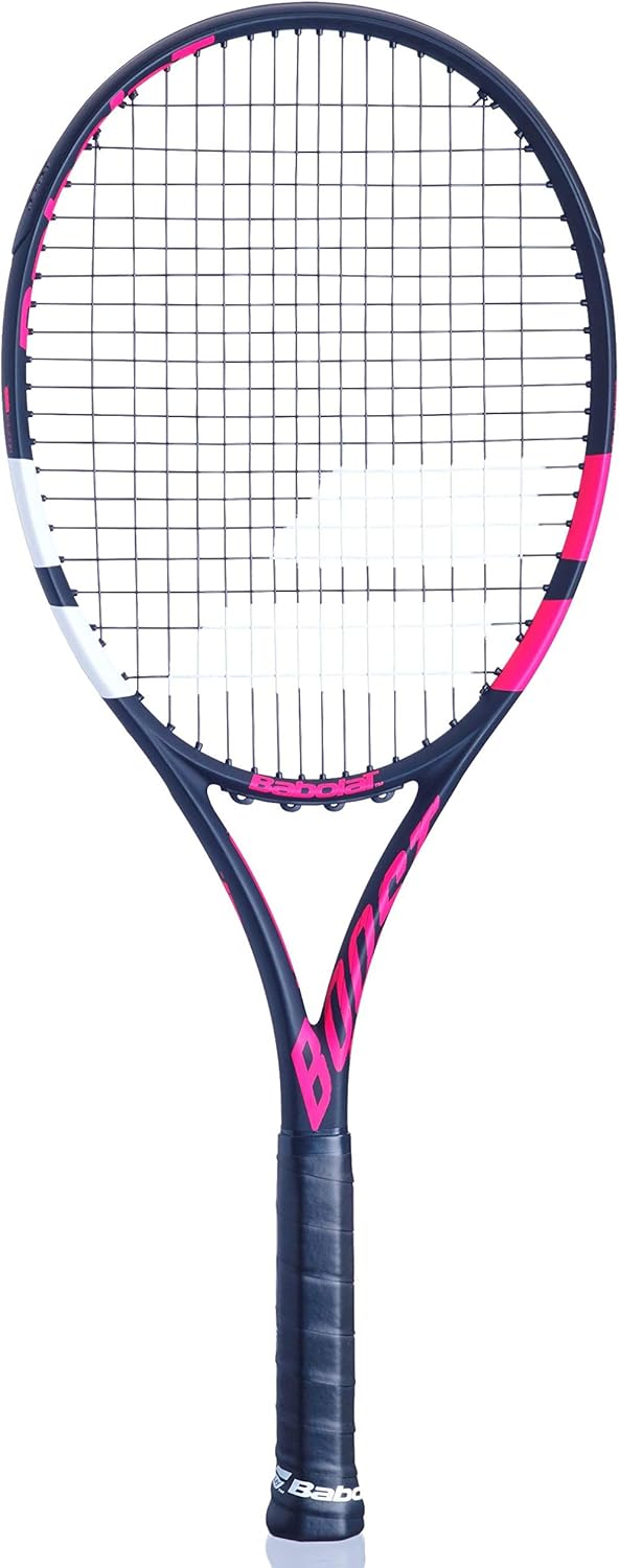 Babolat Boost aero Strung Tennisschläger, Herren Grip 1 335-Black Pink White, Grip 1 335-Black Pink