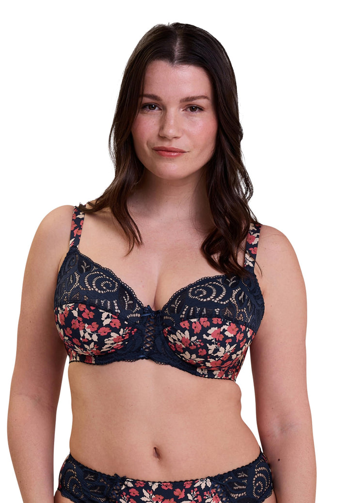 Sans Complexe Damen Amelie Print 70aag76 Full Coverage Bra (1er Pack) 80C Blau, 80C Blau