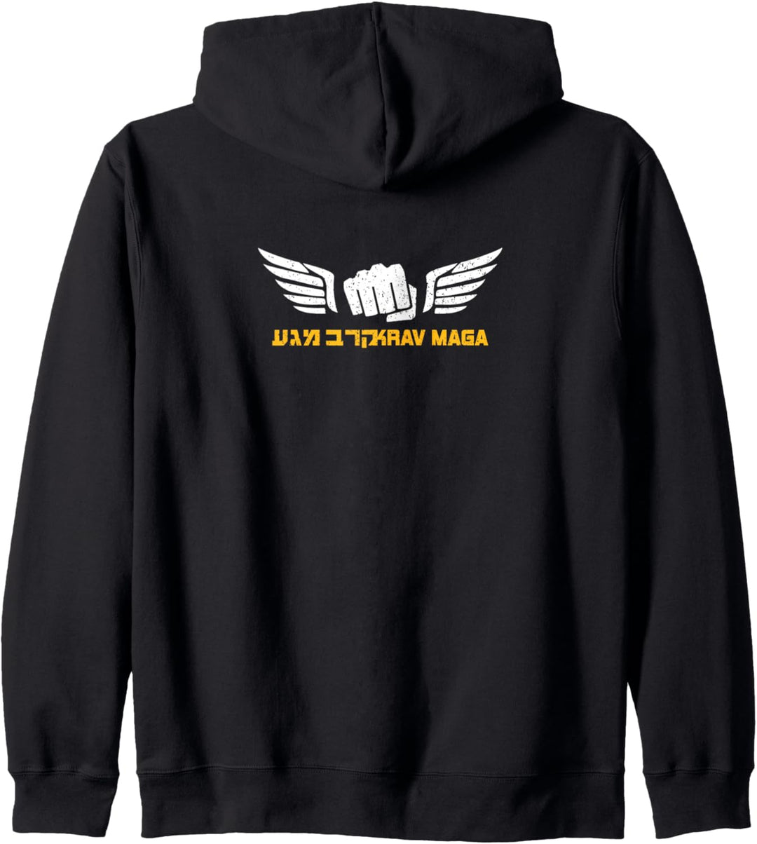 KRAV MAGA Shirt Israeli Combat System IDF Front Back Kapuzenjacke
