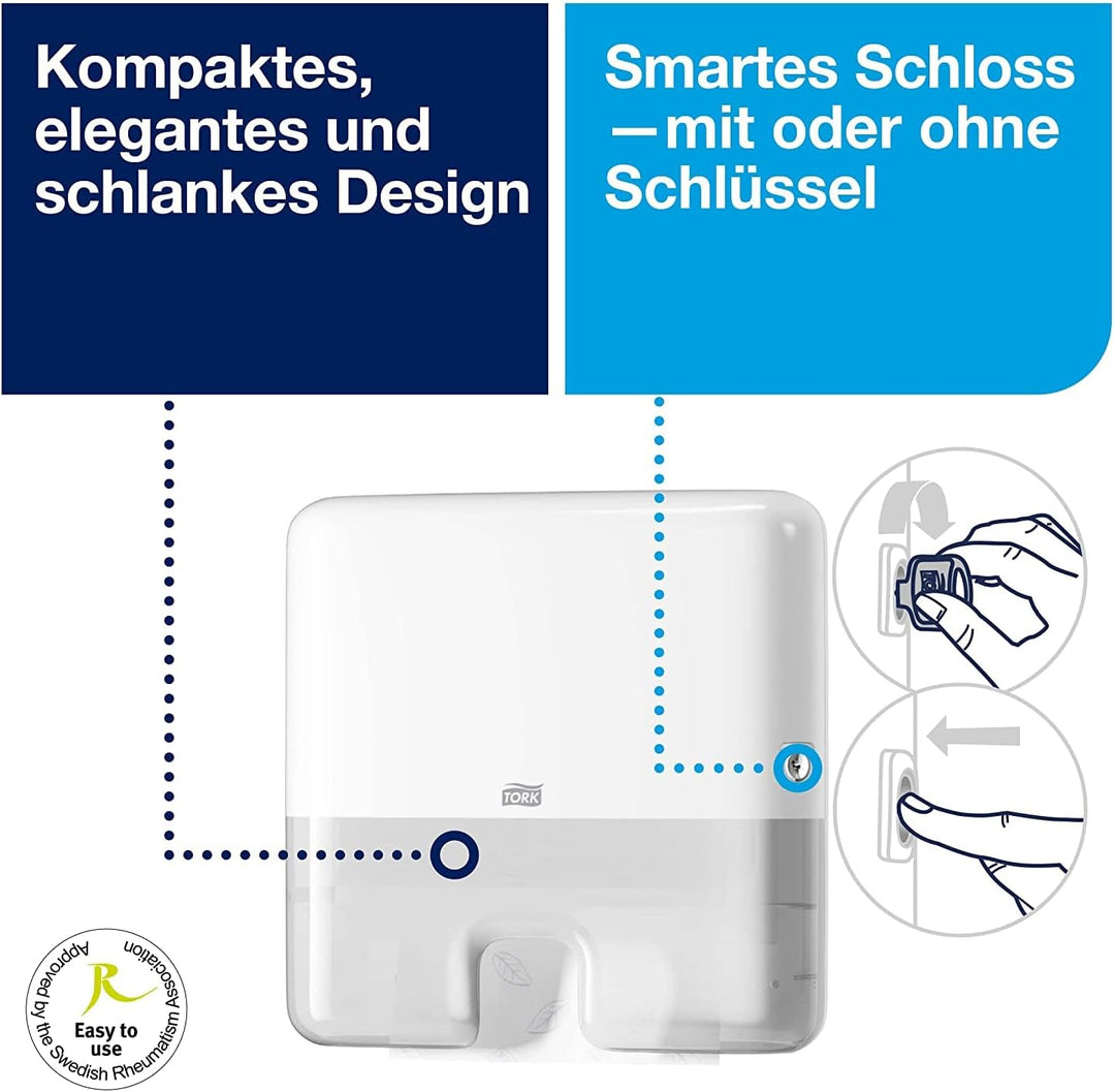 Tork Xpress weiche Multifold Papierhandtücher 100289 - H2 Premium Falthandtücher, 2-lagig, weiss & X
