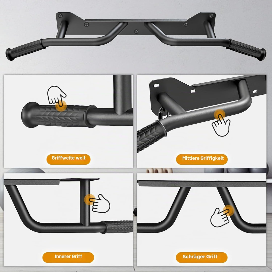 Kipika Heavy Duty Wall Mounted Doorway Pull Up Bar,Wandmontage, Wall Mounted Doorway Pull Up Bar,Mul