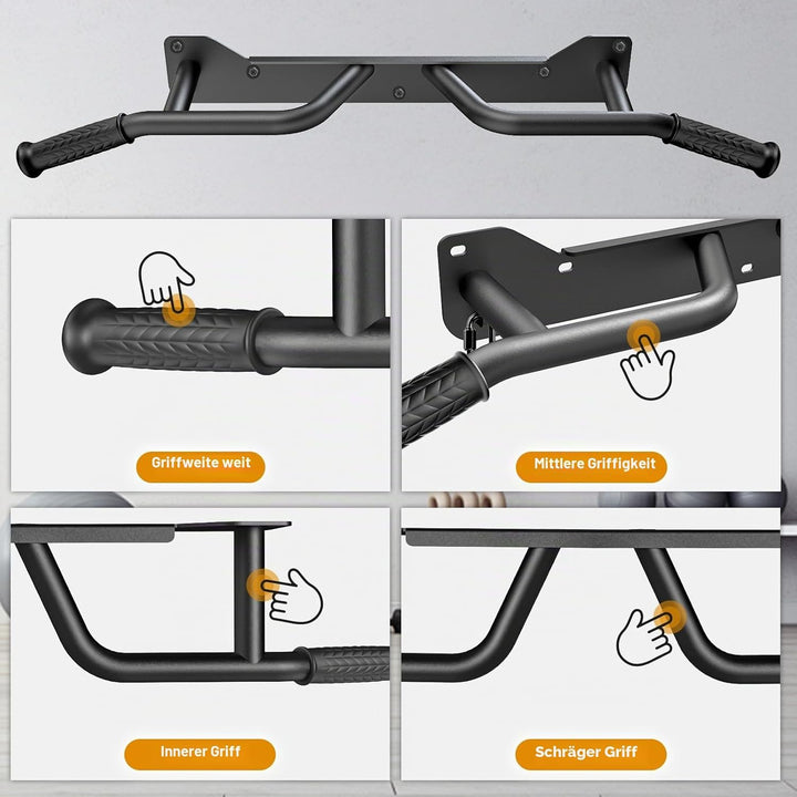 Kipika Heavy Duty Wall Mounted Doorway Pull Up Bar,Wandmontage, Wall Mounted Doorway Pull Up Bar,Mul