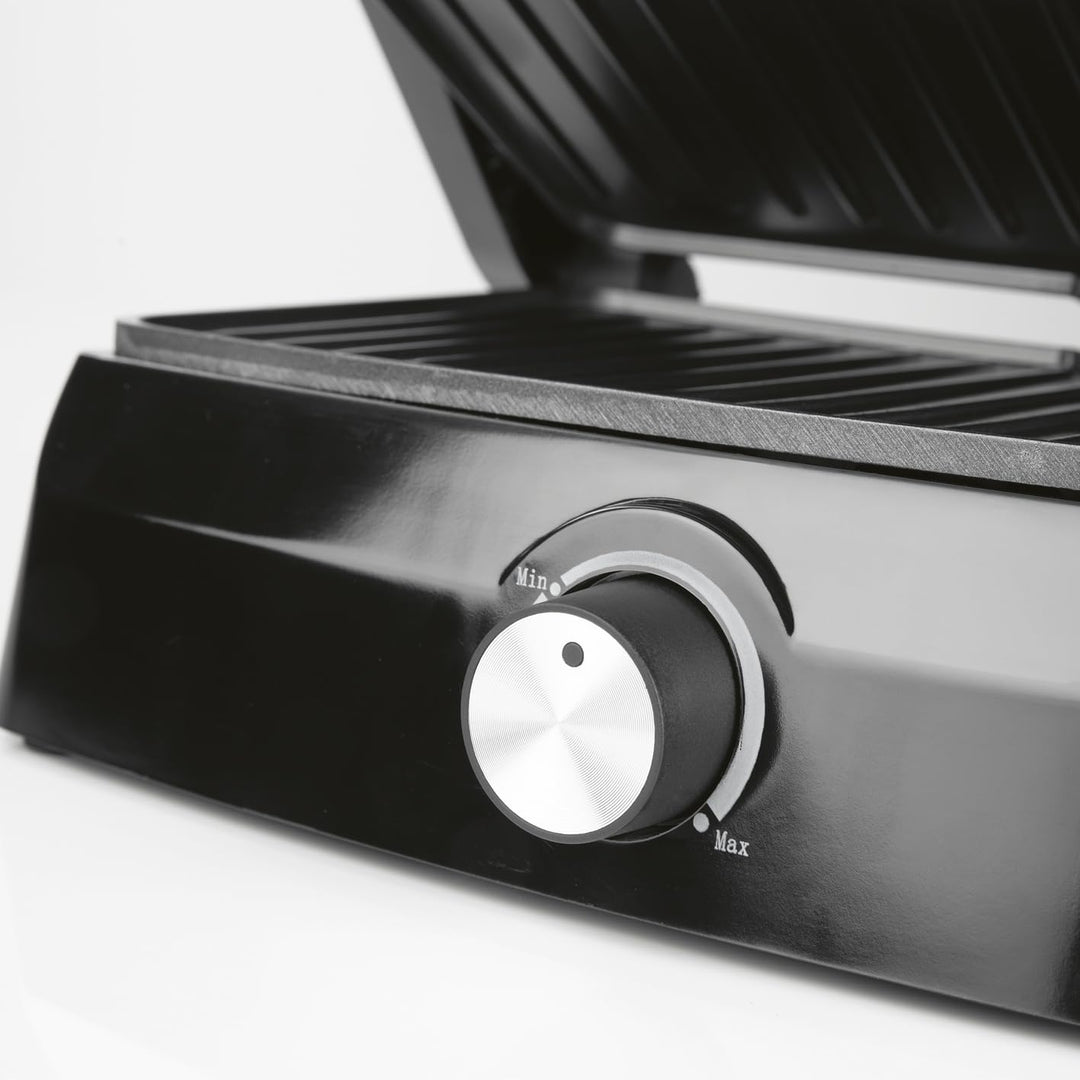 GOURMETmaxx Kontaktgrill mit Antihaftbeschichtung, 1000 Watt, stufenlos einstellbar, Cool-Touch-Grif