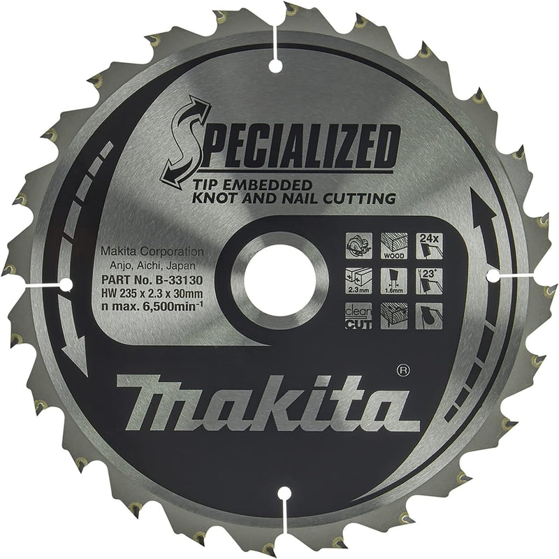 Makita Specialized Saegeblatt, 235 x 30 mm, 24Z, B-33130