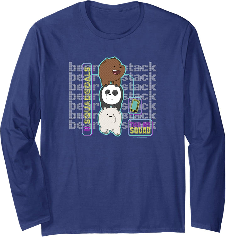 We Bare Bears Bear Stack #Squadgoals Langarmshirt