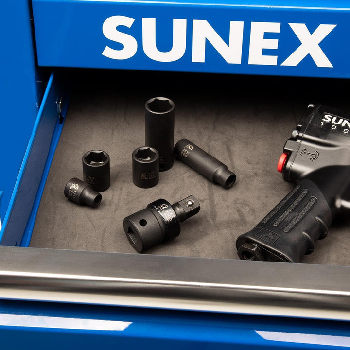 Sunex 2300 1/2 Zoll Antrieb, Universalschlaggelenk, Cr-Mo Stahl, Radius-Ecken-Design, flexibel, erfü