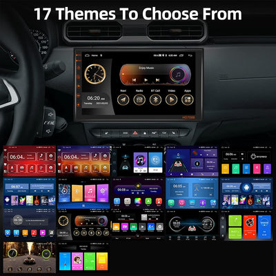 Podofo Autoradio 2 Din mit Wireless Apple Carplay Android Auto Bluetooth, Android 13 Doppel Din Auto