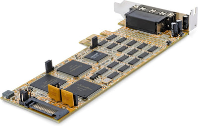 StarTech.com PCI Express Serielle Karte - 16 DB9 RS232 Ports - Niedrig + Vollprofil - Serieller Adap