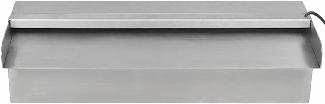 Lechnical Pool-Wasserfall Fontäne mit LEDs Rechteckig Teich Pool Brunnen Pool-Fontaene Wasserfontaen