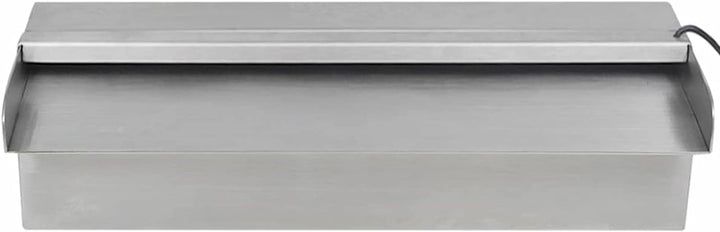 Lechnical Pool-Wasserfall Fontäne mit LEDs Rechteckig Teich Pool Brunnen Pool-Fontaene Wasserfontaen