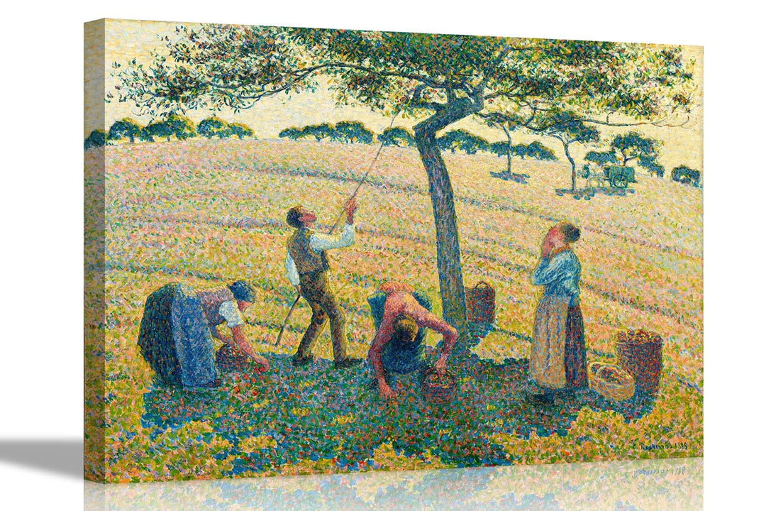 Apple Harvest von Camille Pissarro Leinwanddruck Wandkunst Bilder Hängende Kunstwerk Wohnzimmer Wint